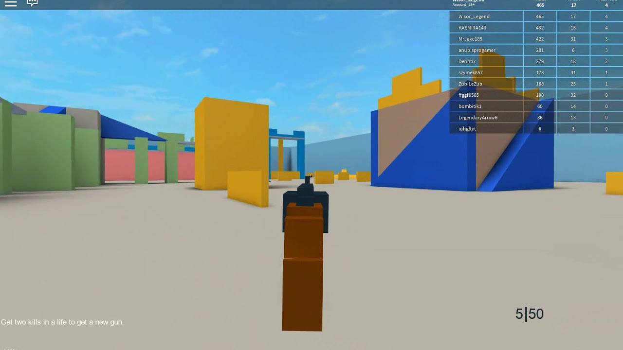ВСЕХ УБИЛ! (ROBLOX MINI-GAME GUN GAME)