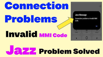 Jazz connection Problem invalid or MMI code issue fix | Guide | Jazz connection problem invalid 