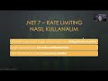 .NET 7 İle Gelen Yenillikler Part 2 : Rate Limiting