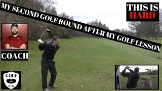 MY SECOND GOLF ROUND AFTER MY GOLF LESSON WITH RICK SHIELS
