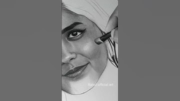 Drawing Mrunal Thakur PART-2 #mrunalthakur #art #youtubeshorts