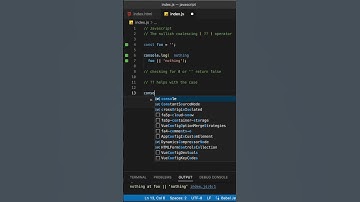 Javascript nullish coalescing operator #javascript #js #webdev #shorts