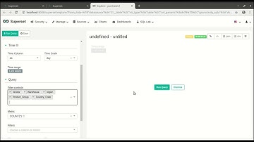 Apache Superset-Create Purchase Dashboard-Create Purchase Filter