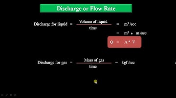 Discharge and Continuity equation