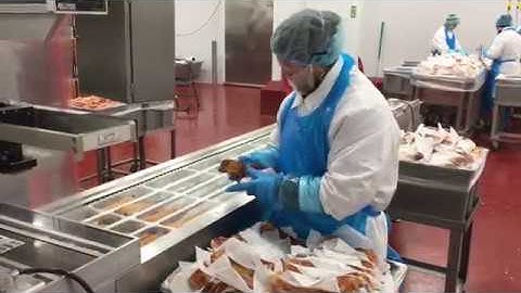 Bacon packaging at Smith Provision Co. in Erie