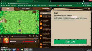 codecombat: backwoods forest - touch of death solution