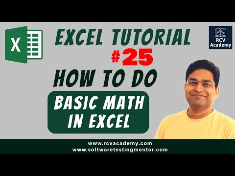 Excel Tutorial #25 - How to do Basic Math in Excel | Add, Subtract, Multiply and Divide