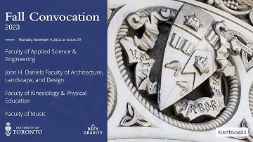 SGS; Engineering; Architecture; Kinesiology & Physical Education; Music Fall 2023 Convocation