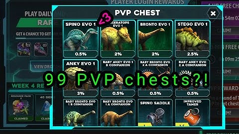 99 PVP Chests in Dino Tamers!