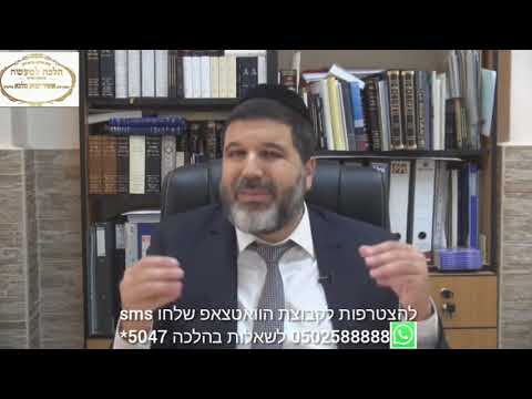 הרב הגאון אופיר מלכא שליטא הלכה יומית דין קדושת סוכה