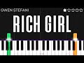 Gwen Stefani - Rich Girl | Easy Piano Tutorial 🎹