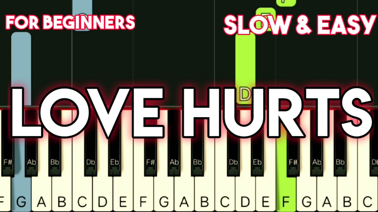 NAZARETH - LOVE HURTS | SLOW & EASY PIANO TUTORIAL