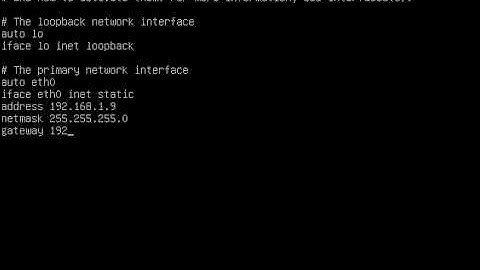 Настройка статического ip на ubuntu server