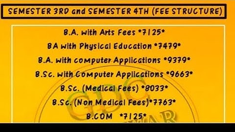 Jammu University | UG sem 3rd & 5th Cbcs Admission 2022 | Fee Structure All Degree Colleges