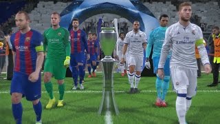 PES 2017 UEFA Champions League Final (Real Madrid vs FC Barcelona Gameplay) screenshot 5