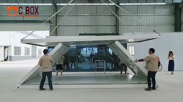 5 minutes installation house——Cbox Foldable Flat Pack Container House