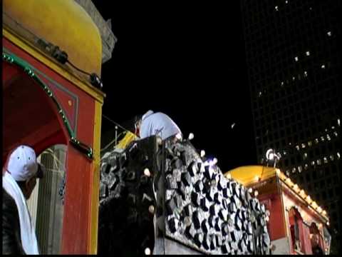 Sean Payton in the New Orleans Saints' Super Bowl celebration parade, aka Lombardi Gras