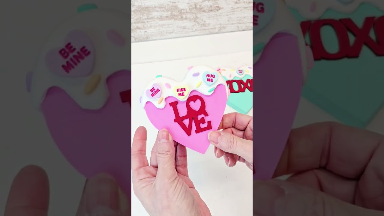 Поделки ко Дню святого Валентина / Сердечки с надписями своими руками