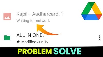 Google Drive Waiting For Network Problem Solve | Google Drive File Not Uploading Problem