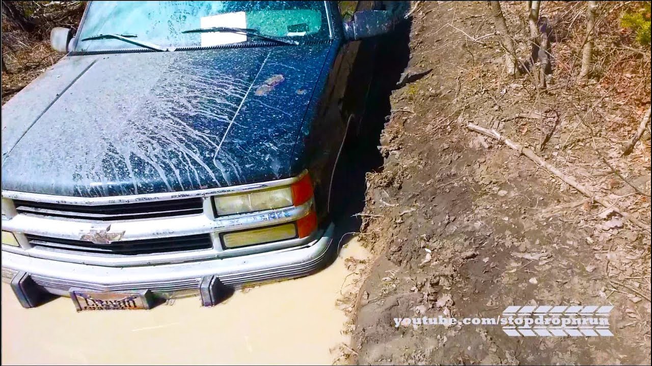 Chevy Truck Stuck 4x4 Mudding 4 Wheeling - YouTube
