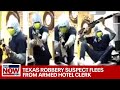 Texas robbery suspect scared off by armed hotel clerk | LiveNOW from FOX