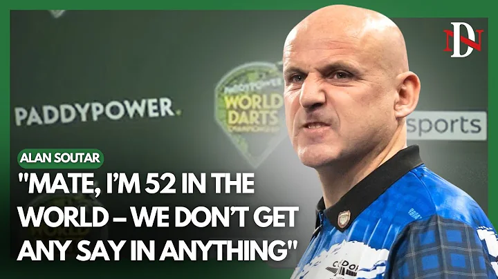 "I'm 52 in the world... I don't get a say in anything": Alan Soutar again critical of PDC changes