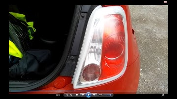 Walkthrough guide Fiat 500 to replace rear brake and indicator light bulbs