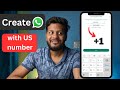 US number se whatsapp kaise chalaye | Create whatsapp with usa number | create whatsapp without no