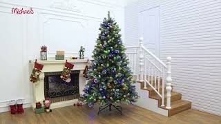 10742914: 7.5ft. Pre-Lit Weston Fir Artificial Christmas Tree, Color Changing LED Lights | Michaels