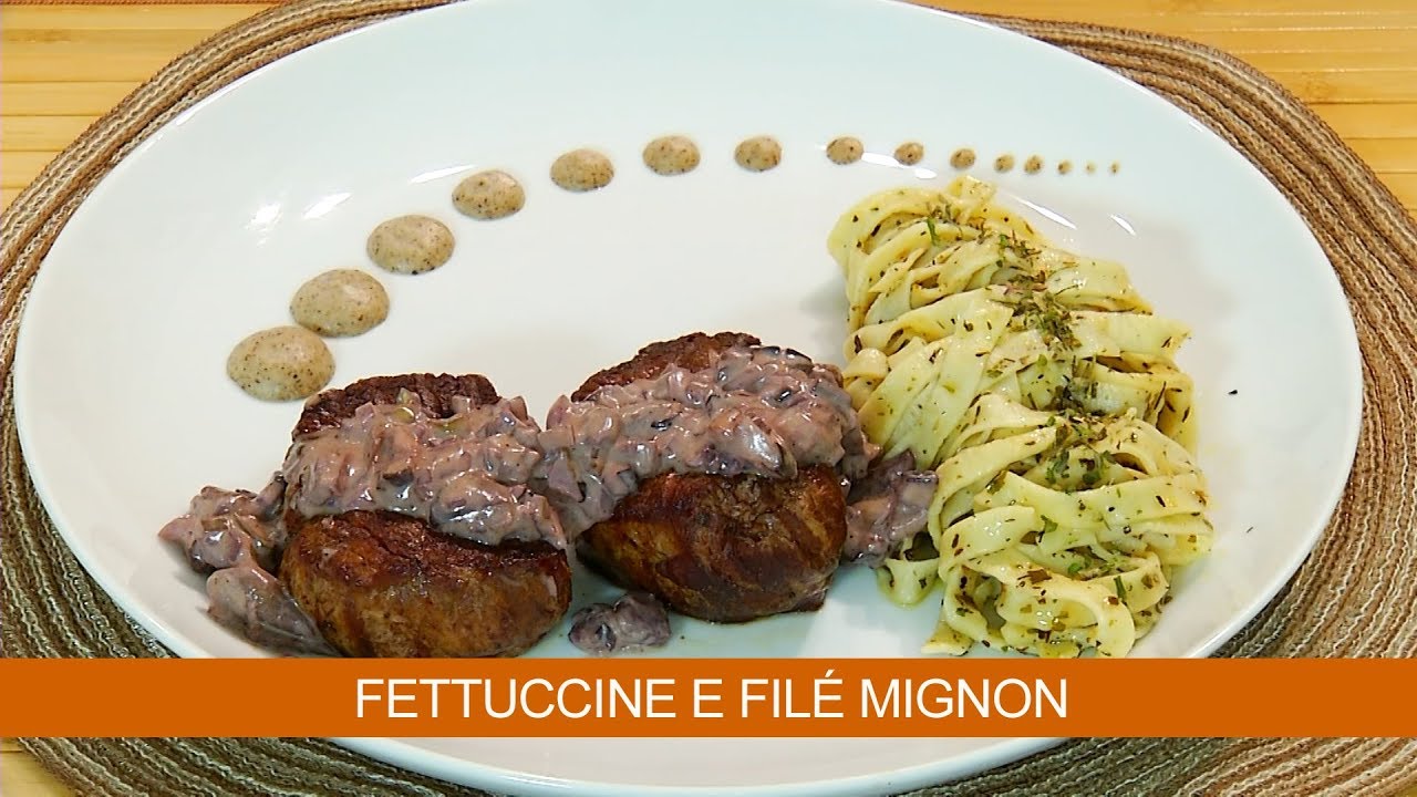 Fettuccine E File Mignon Ao Molho De Cogumelos Youtube