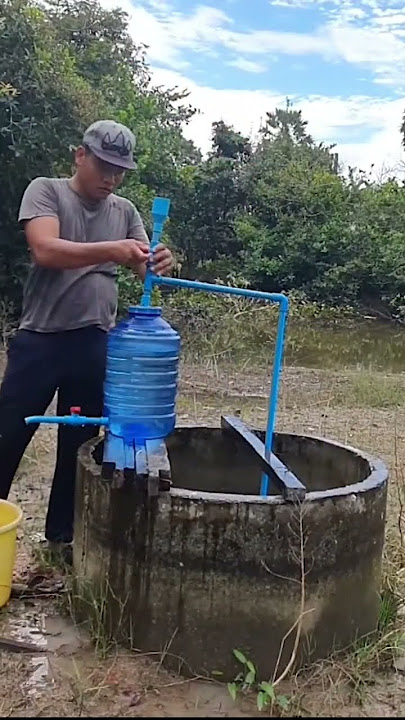 He make auto motion water pump without electricity #diy #water #freeenergygenerator