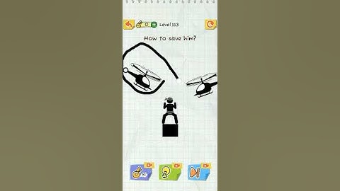 #Draw 2 Save:Stick Man Puzzles  Level 113 Answer very easy tips#