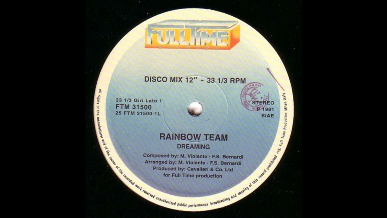 洋楽 COME TO THE RAINBOW RAINBOW TEAM 12 Rainbow Team - Dreaming (12