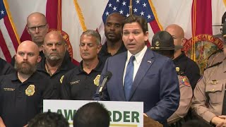 UNCUT: Gov. Ron DeSantis addresses increased law enforcement during spring break