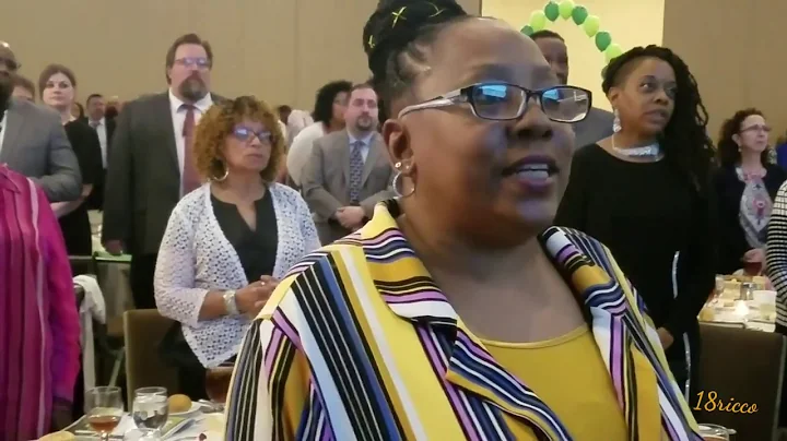 Singing the National Negro Anthem at the 2019 NEED Annual Scholarship Dinner