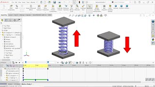Solidworks Spring Animation | Motion Study in Solidworks