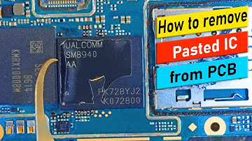 How to cut glue & Remove Black White Pasted CPU IC from android mobile phone mother board