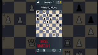 #1 Three mate in 1 #chess #puzzles from #king hunt app ♟🧩 screenshot 5