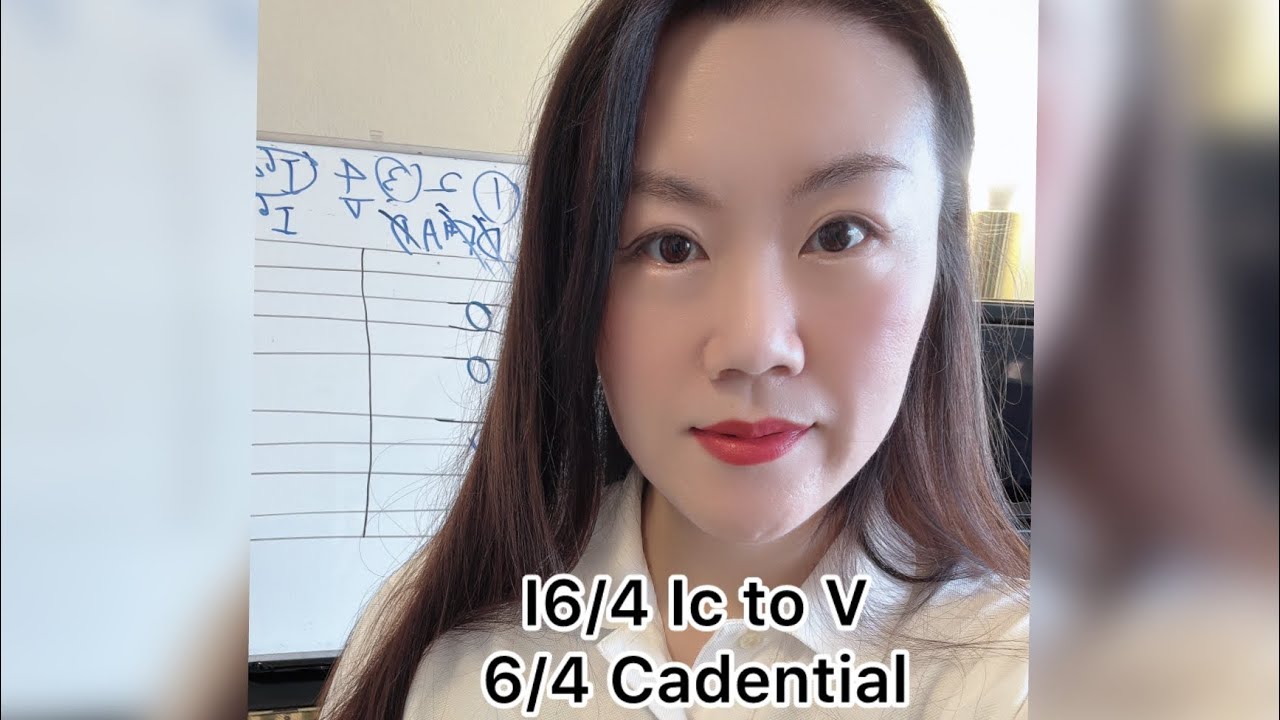 I6/4 Ic 6/4 Cadential to V Imperfect Cadences (A-Mus &L-Mus Levels)