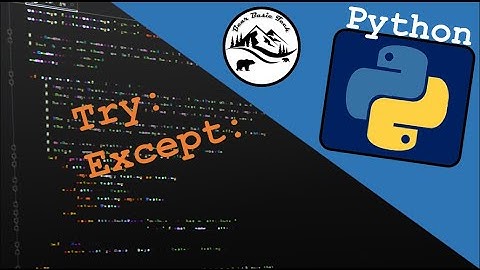 Python Beginner - Try and Except