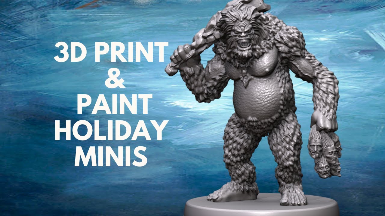 Holiday Miniatures 3D Print &amp; Paint! - YouTube