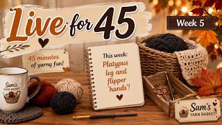Our Platypus Needs Legs! | But how?
🧶 LIVE FOR 45 – Building Our Platypus | Legs & Flipper “Hands”! 🦆💛
Welcome back to another Live for 45 at Sam’s Yarn Basket!
Our little platypus is slowly coming together, and this week we’re moving on to those rather unusual platypus limbs! 😂
Today we’ll be working on the legs and those wonderfully strange flipper-like “hands.”
As with the rest of this project, we’re figuring things out together as we go. The aim has always been to create our platypus right here on camera, stitch by stitch, so nobody misses part of the process. That means there may be a little experimenting, a little frogging, and probably a few moments of “Well... that didn’t quite work!” — but that’s all part of the fun!
🧶 THIS WEEK WE’LL BE:
• Working out the shape and size of our platypus legs
• Creating those distinctive webbed/flipper-style “hands”
• Looking at how they should sit against the body
• Making adjustments as we go
• Chatting, crocheting and enjoying 45 minutes of yarny company together!
If you’re making your own platypus alongside me, grab your hook and yarn and join in. And if you’re simply here for the company, pop the kettle on, bring whatever is currently on your hook or needles and settle in with the Basketeers. ☕🧶
There’s absolutely no rush with this project. Live for 45 is about enjoying the process, learning together and seeing where our yarn takes us.
❤️ BECOME A CHANNEL MEMBER
Want to become a Basketeer member and help support Sam’s Yarn Basket?
👉 https://www.youtube.com/@SamsYarnBasket/join
🧶 FIND & SUPPORT SAM’S YARN BASKET
🛍️ Etsy – Sam’s Yarn Basket
https://www.etsy.com/shop/SamsYarnBasket?ref=seller-platform-mcnav
🧶 Ravelry – My Patterns
https://www.ravelry.com/designers/sam-clayton/patterns
☕ Ko-fi – Buy Me a Coffee
https://ko-fi.com/samsyarnbasket
💖 PayPal – Support the Channel
https://paypal.me/SamsYarnBasket
📘 Facebook – Sam’s Yarn Basket
https://www.facebook.com/profile.php?id=61593177722659
👍 If you enjoy spending your yarny time with me, please consider giving the live a thumbs up and subscribing to Sam’s Yarn Basket.
And don’t forget to say hello in the chat — whether you’re crocheting, knitting, lurking while doing the housework, or simply sitting back with a cuppa, you’re very welcome here. ❤️
See you in the Yarn Basket! 🧺🧶
#SamsYarnBasket #LiveFor45 #CrochetPlatypus #CrochetAlong #CrochetAmigurumi #CrochetWithMe #CrochetLive #Amigurumi #CrochetCommunity #YarnCommunity #Basketeers Our Platypus Needs Legs! | But how?