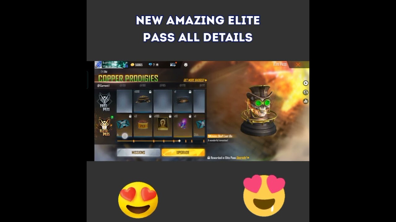 FREE FIRE Copper Prodigies Elite Pass all Items Details//Gaming_Subho 