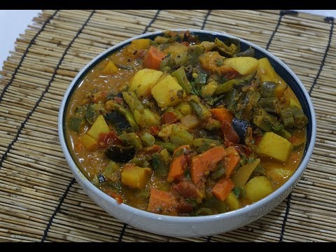 🇮🇳🍅 🍆 Mixed Vegetable Indian Curry Recipe Vegan Easy cook