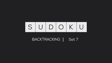 Sudoku (Visualisation) | Backtracking | Set 7 | GeeksforGeeks