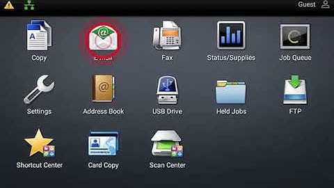 Input a Scan to e Mail Address