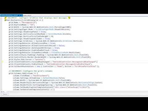 DevExpress ASP.NET MVC: