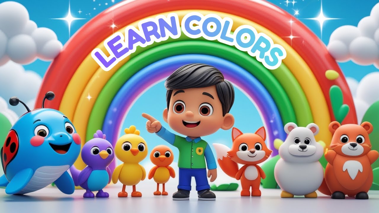 Learn Colors for Kids | Nursery Kids Rhymes | MiniMuslims Educational Cartoons