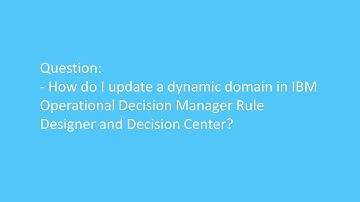 How do I update a dynamic domain in IBM ODM Rule Designer and Decision Center?