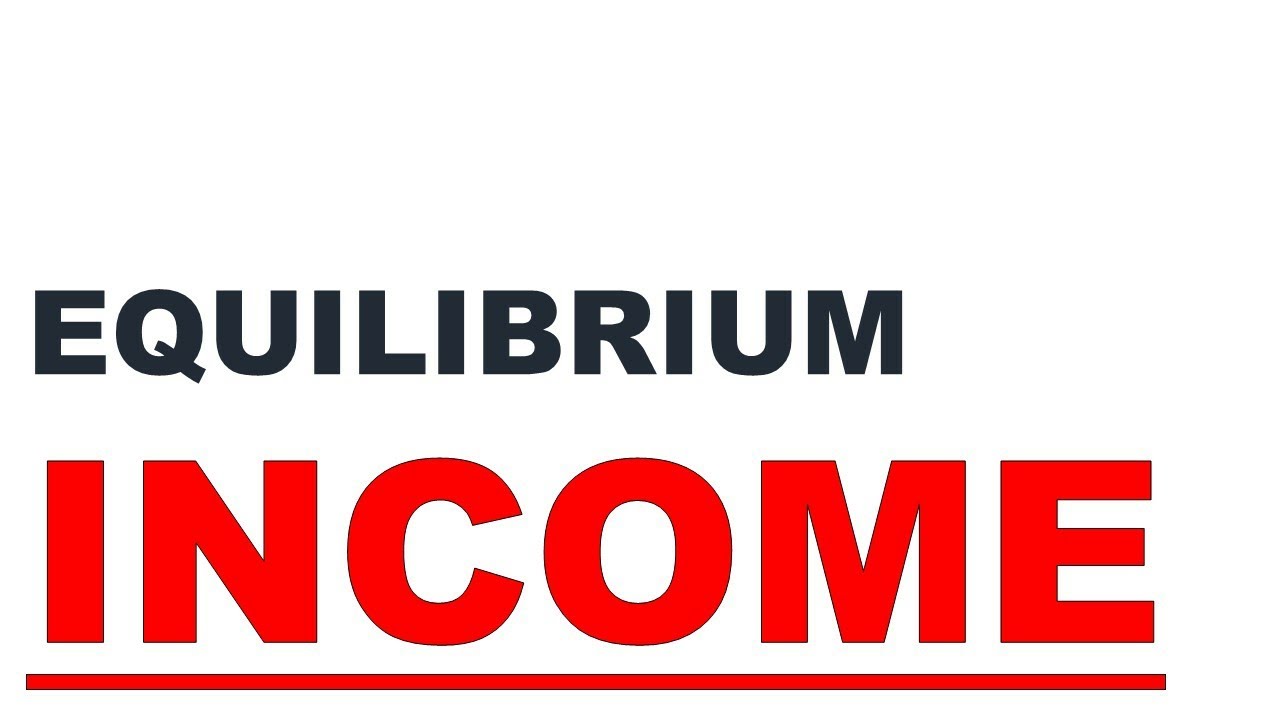 CALCULATE EQUILIBRIUM INCOME - YouTube